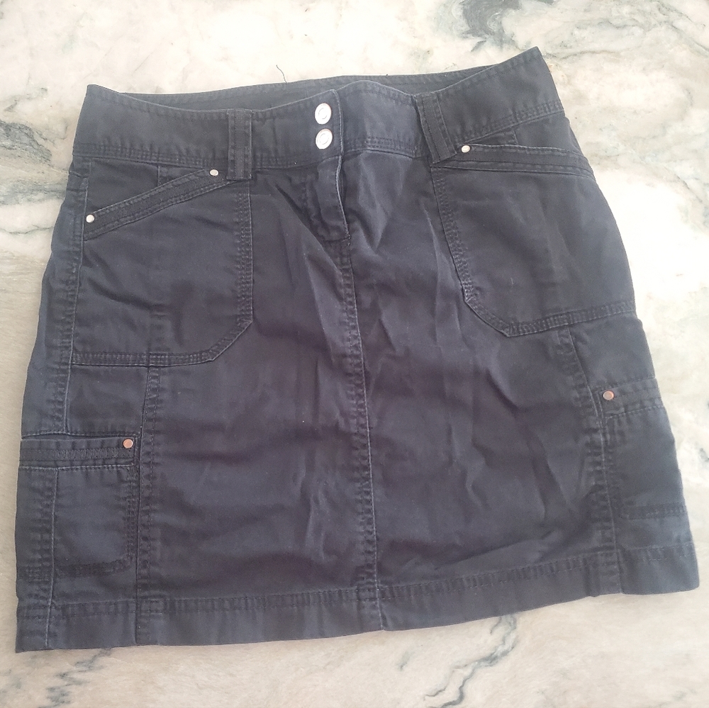 White house black market utility mini skirt